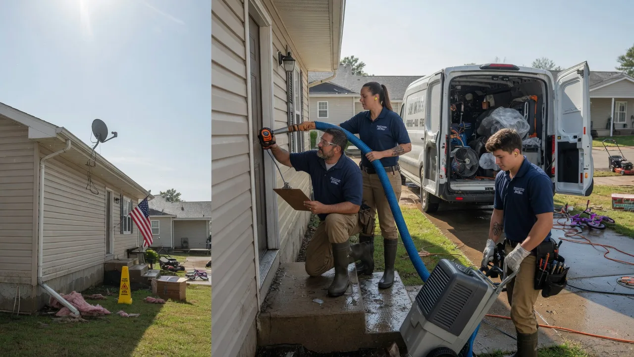 Ceiling Water Damage Restoration in Chatham, IL near me